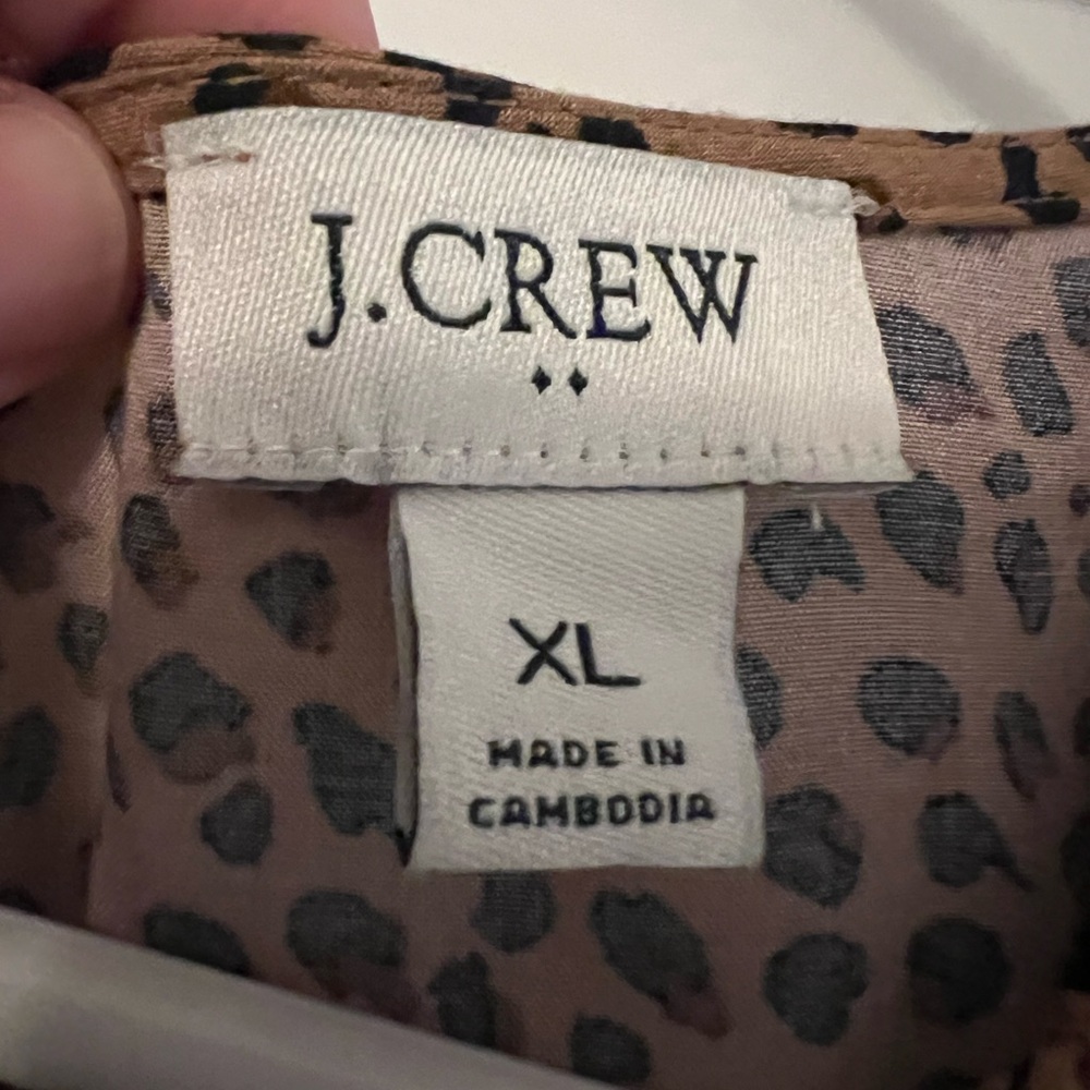 J. Crew Chic Animal Print Dress XL - Picture 5 of 5